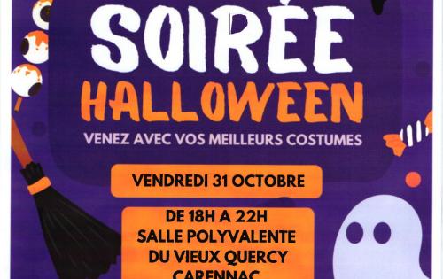 SOIRÉE HALLOWEEN  31 OCTOBRE