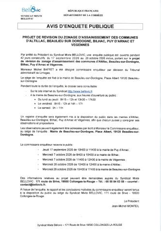 avis d'enquête publique