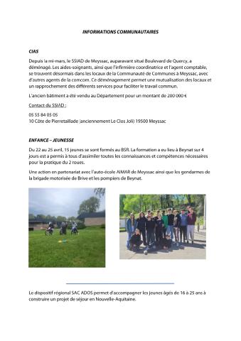 informations communautaires