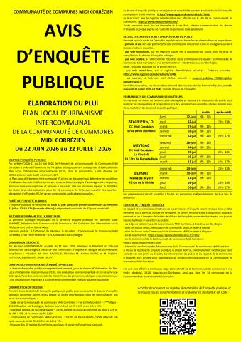 plui enquête publique
